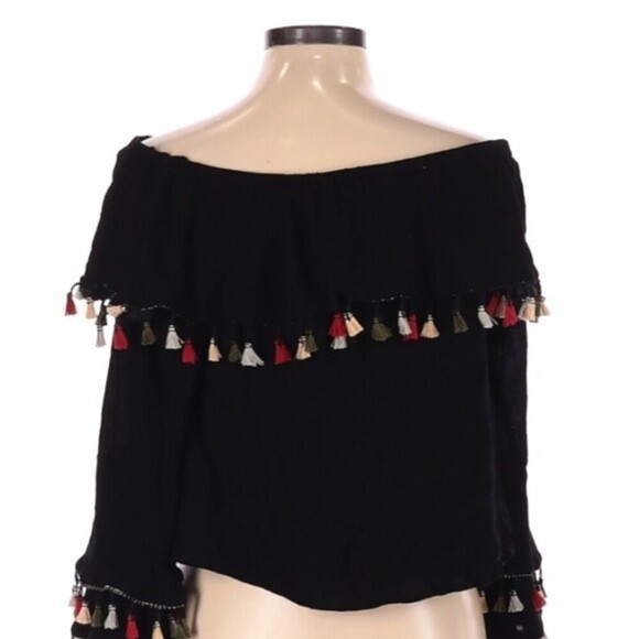 Altr’D state size large black off shoulder top - Picture 3 of 5